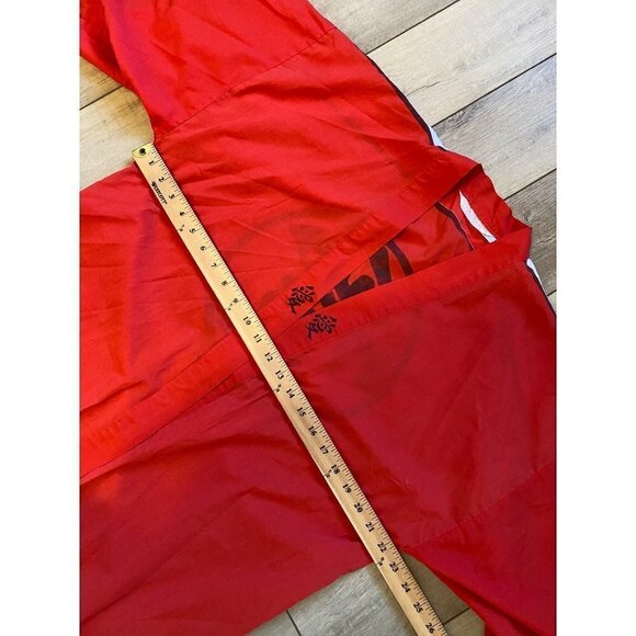 Vintage Imperial Fashion House Robe Kimono Duster Chinese Red *SEE MEASUREMENTS - Picture 7 of 10